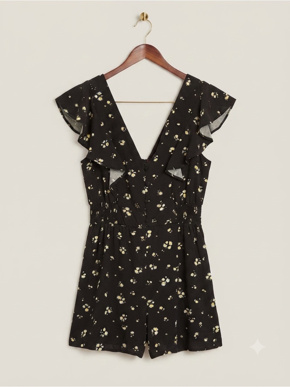 mi ami for Francesca's Daisy Print Romper Size L
